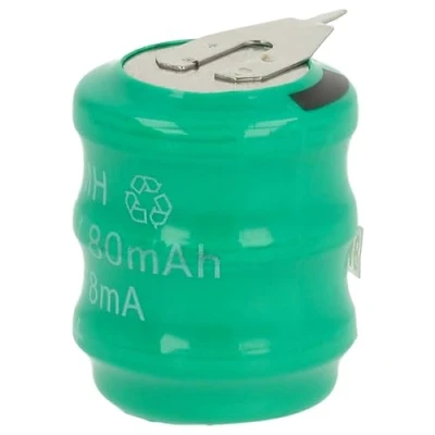 Afbeelding van vhbw 14H Ni MH accu 80mAh (3,6V) 2 pinnen geschikt voor modelbouw, zonnelampen, telefoon, Commodore Amiga 500, 500+, 2000, enz.