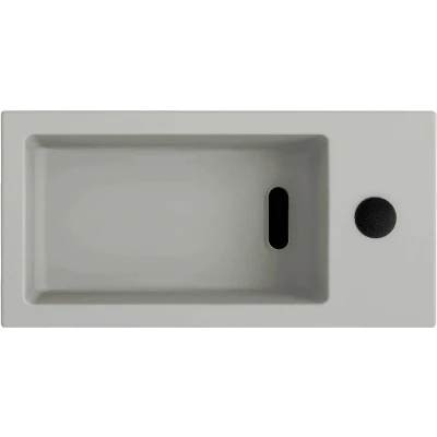 Afbeelding van Clou Flush 3 fontein 36cm, zonder kraangat rechts, mat grijs ker.