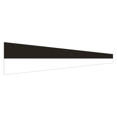 Afbeelding van Seinvlag Nummer 6 25 x 88 cm