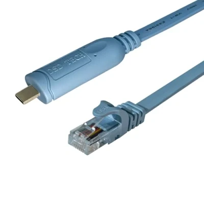 Afbeelding van DSD TECH SH RJ45B USB C naar RJ45 consolekabel met FTDI chip voor Cisco NETGEAR Routers/switches Ondersteuning MacBook Pro/Air 2018 en andere laptops