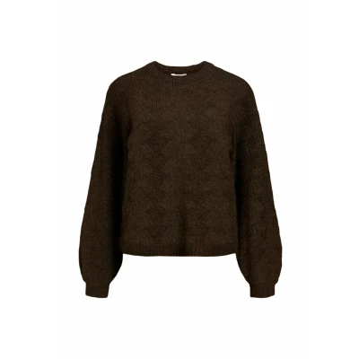 Afbeelding van Object Objflora Trui, Dames, Maat: XS, Seal brown