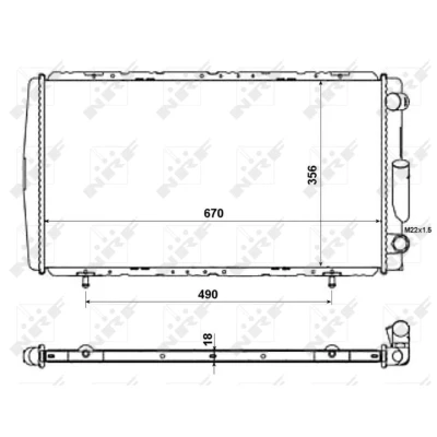 Afbeelding van NRF Radiateur 58111