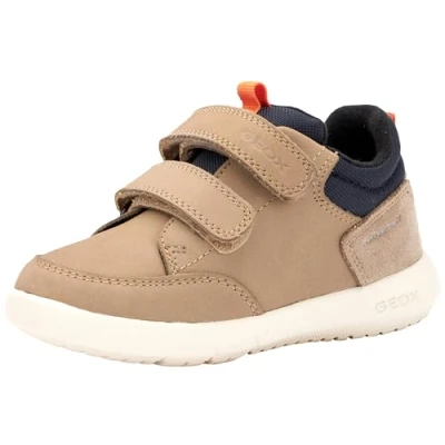Afbeelding van Geox Hyroo Sneakers laag voor kinderen, Maat: 20, Sand navy Leer en textiel