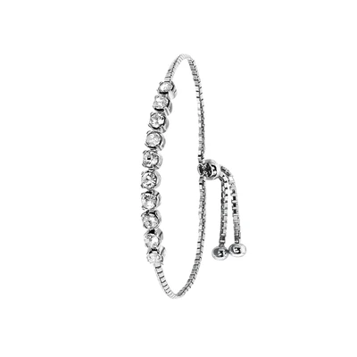 Afbeelding van Lucardi Armband silvercoloured, Dames, Maat: 22cm, Silver coloured