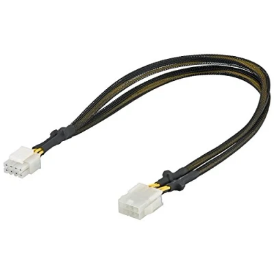 Afbeelding van Goobay 2x ATX12V P4/1x EPS12V 8 pins (m) (v) voedingskabel 0,45 meter