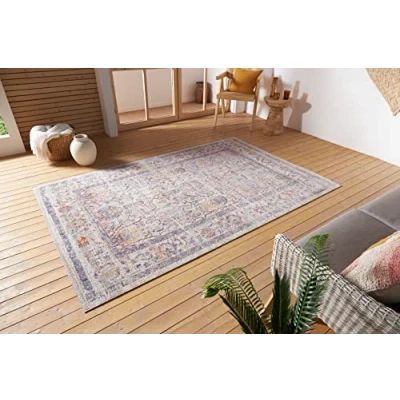 Afbeelding van Binnen en buitenkleed Luxor Meerkleurig 120x170cm Vintage Vloerkleed 123vloerkleed.nl is de online webshop voor vloerkleden woonaccessoires.