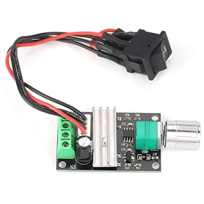 Afbeelding van Motor Speed ​​Controller DC 6V 12V 24V 3A PWM ​​Control Omkeerbare controller Regulator met schakelaar