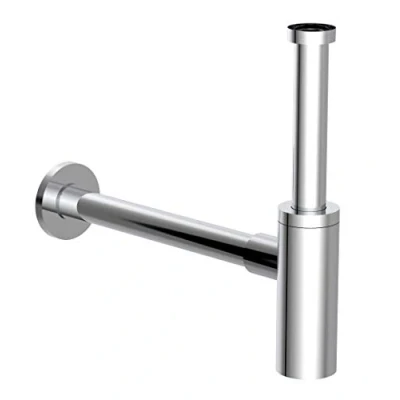 Afbeelding van Bekersifon wastafel designer chroomkleurig