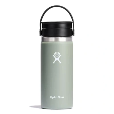 Afbeelding van Hydro Flask Reiskoffiefles 473 ml (16 oz) Vacuüm geïsoleerde roestvrijstalen reismok met lekvrij Flex Sip deksel BPA vrij Wide Mouth Agave