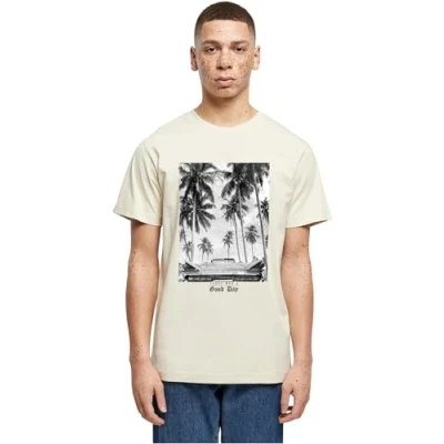 Afbeelding van Mister Tee Today WAS A GOOD DAY Tshirt print, Heren, Maat: Medium, Sand