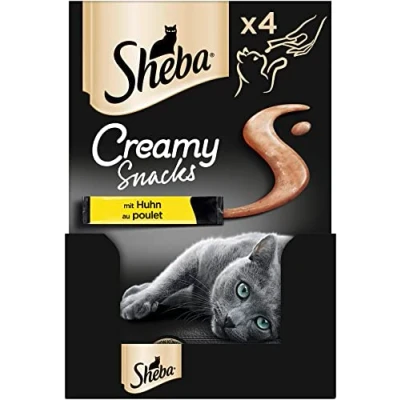 Afbeelding van Sheba Zak Romige Snacks Met Kip 11 X 4 12G