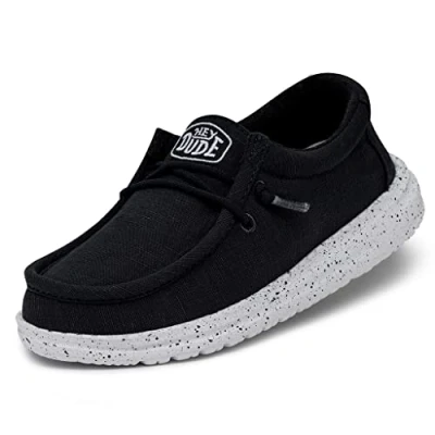 Afbeelding van Hey Dude Wally Youth Slub Canvas Moccasin, navy, 31 EU, EU