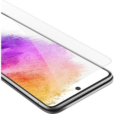 Afbeelding van Cadorabo Screenprotector geschikt voor Samsung Galaxy A73 5G Pantser film Beschermende in KRISTALHELDER Geharde (Tempered) display beschermglas 9H hardheid met 3D Touch