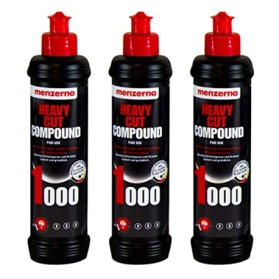 Afbeelding van 3 x Menzerna Heavy Cut Compound 1000 polijstmiddel polijstpasta 250 ml