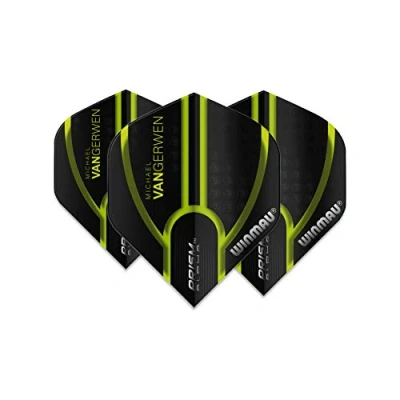 Afbeelding van WINMAU Prism Alpha MVG 2021 Zwart en Groen dartvluchten 1 set per pakket (3 in totaal)
