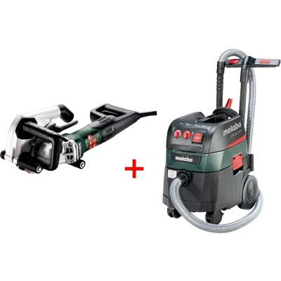 Afbeelding van Metabo MFE 40 Muursleuffrees 1900 watt 40mm diepte met 125mm schijven + ASR 35 L ACP Bouwstofzuiger