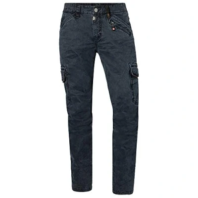 Afbeelding van Timezone Regular Ben Cargo broek voor heren, blauw (Dark Night Blue 3115), 30W x 32L