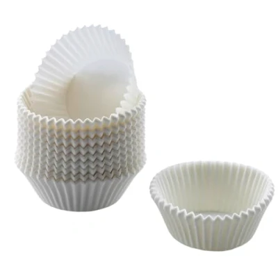 Afbeelding van Original Kaiser Inspiration Muffinvormpjes, papier, 200 stuks, wit muffinvorm, standaardformaat 7 cm, vetdicht, ideaal voor zoete en hartige muffins