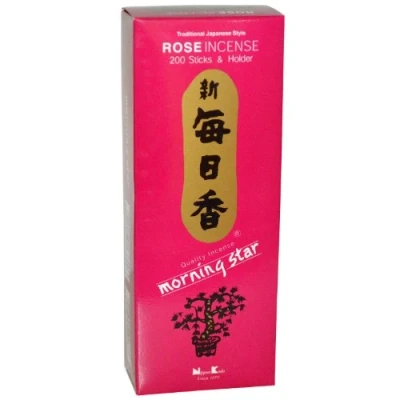 Afbeelding van Nippon Kodo, Morning Star, Rose Wierook, 200 Sticks &amp; Houder