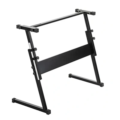 Afbeelding van McGrey Z keyboardstandaard, ergonomische draaischroeven, nauwkeurige positionering mogelijk dankzij geïntegreerde meetschaal, in hoogte verstelbaar van 55 83 cm, rubberen voeten om krassen de vloer te voorkomen