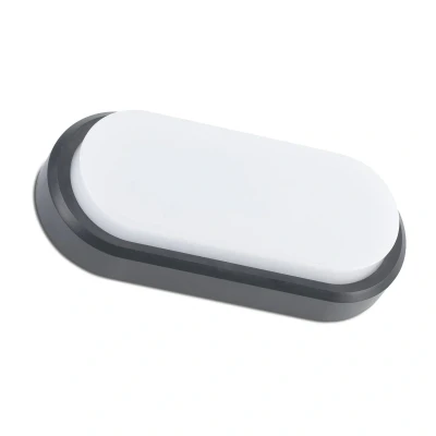 Afbeelding van FARO BARCELONA LED buitenwandlamp Fred XL IK10 donkergrijs/wit