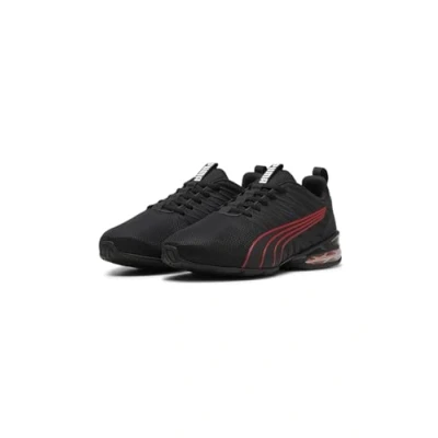Afbeelding van Puma Voltaic EVO Light Trainingsschoen, Heren, Maat: 44.5, Black/for all time red Textiel/ synthetisch