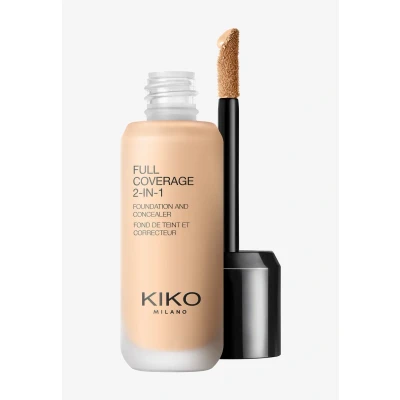 Afbeelding van KIKO Milano FULL Coverage 2 IN 1 Foundation AND Concealer Concealer, Dames, Maat: 25 ml, Neutral 10