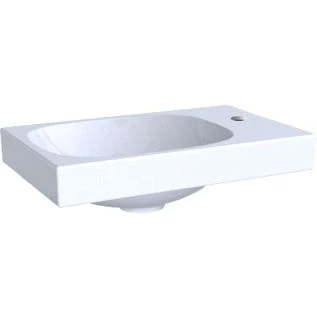Afbeelding van Geberit Acanto fontein 40 x 25 cm kraangat rechts m/overloop wit