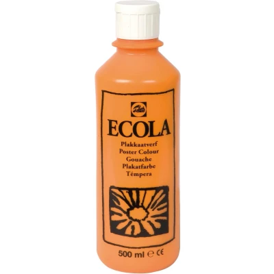 Afbeelding van Talens Ecola Plakkaatverf Flacon Van 500 Ml, Oranje