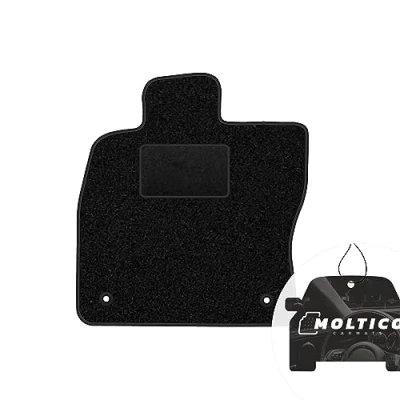 Afbeelding van moto MOLTICO Bestuurder deurmat auto velours bestuurderszijde autotapijten zwart bestuurdersmat 1 delig geschikt voor Skoda Octavia III IV 2013 2020