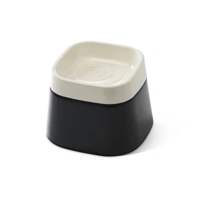 Afbeelding van Savic ergo cube drinkbak creme / zwart
