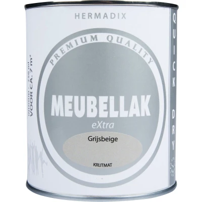 Afbeelding van Hermadix Meubellak eXtra Dekkend Krijtmat Grijsbeige