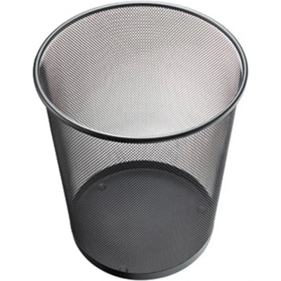 Afbeelding van Helit the circle network H2518595 Prullenbak 15 l (Ø x h) 265 mm 280 Metaal Zwart 1 stuk(s)