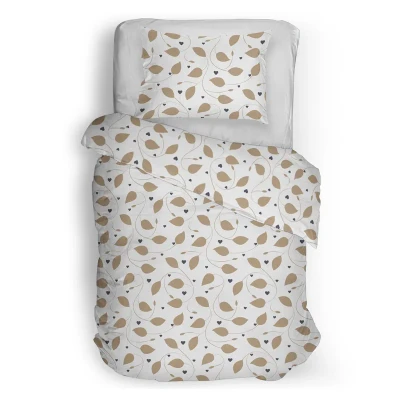 Afbeelding van Snoozing Gisele Dekbedovertrek Eenpersoons 140x200/220 cm Beige