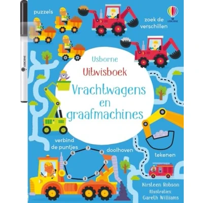 Afbeelding van Vrachtwagens en graafmachines (Paperback)