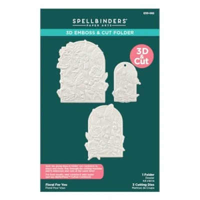 Afbeelding van Spellbinders Floral For You 3D Emboss &amp; Cut Folder (E3D 082)