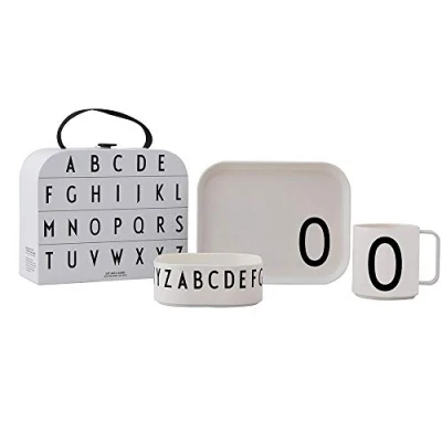 Afbeelding van Design Letters kinderservies set O
