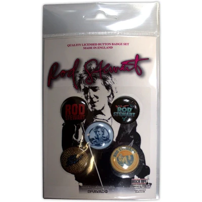 Afbeelding van Rod Stewart Logos Button 5 pack