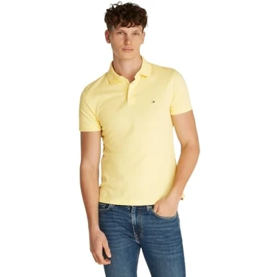 Afbeelding van Tommy Hilfiger Heren 1985 SLIM POLO MW0MW17771 S/S Polo, geel, L, Geel (Citronella), L