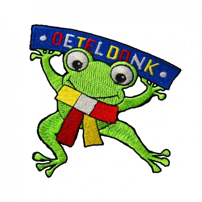 Afbeelding van Fjesta© Oeteldonk Embleem Dansend Oeteltje Carnaval Den Bosch