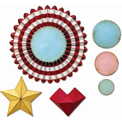 Afbeelding van Sizzix Tim Holtz Thinlits Die Set Vault Rosettes