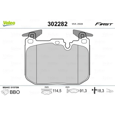 Afbeelding van Valeo Remblokset 302282