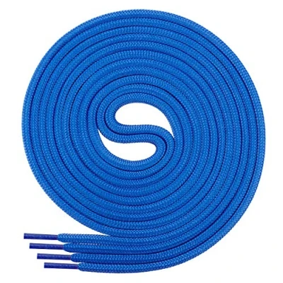 Afbeelding van Di Ficchiano veters rond, ronde voor zakelijke en leren schoenen, scheurbestendige allround veters, ø 3 mm, kleur blauw, lengte 130 cm
