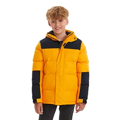 Afbeelding van killtec Boy&#039;s Gewatteerd jack/outdoorjack met capuchon KOW 31 BYS QLTD JCKT, yellow, 140, 37217 000