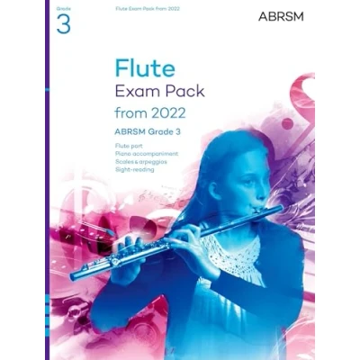 Afbeelding van Flute Exam Pack from 2022, ABRSM Grade 3: Selected the syllabus 2022. Score &amp; Part, Audio Downloads, Scales Sight Reading
