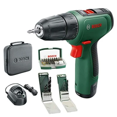 Afbeelding van Bosch Accuschroefboormachine EasyDrill 1200 (2.0 Ah Accu, 12 V Systeem, Boren En Schroefbitsets, In Gereedschapstas, Groen)