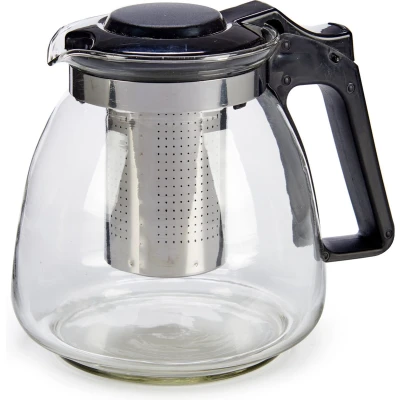 Afbeelding van Glazen theepot 900 ml met filter/infuser en handvat Theepotten