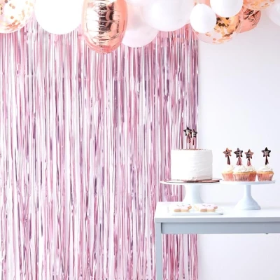 Afbeelding van Ginger Ray TW 804 Twinkle Roze Feestgordijn