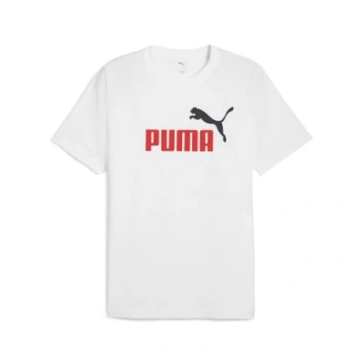 Afbeelding van Puma Color LOGO TEE Tshirt print, Heren, Maat: Medium, White