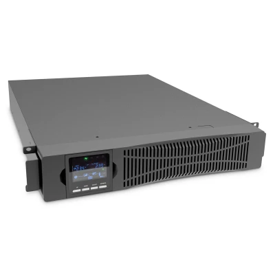 Afbeelding van DIGITUS OnLine UPS systeem 1,5 kVA / kW 19 inch 2U montage Echte dubbele conversietechnologie Ononderbreekbare voeding Zwart